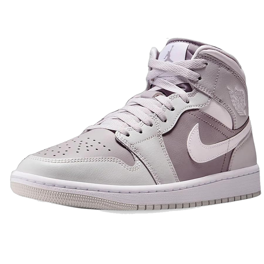 Nike Women's Jordan 1 Mid Shoes - Photon Dust / White / Atmosphere Grey