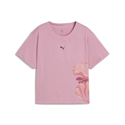Puma Women's Floral Ribbon Tee - Poised Pink