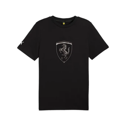 Puma Men's Scuderia Ferrari Race Tonal Big Shield Tee - Black