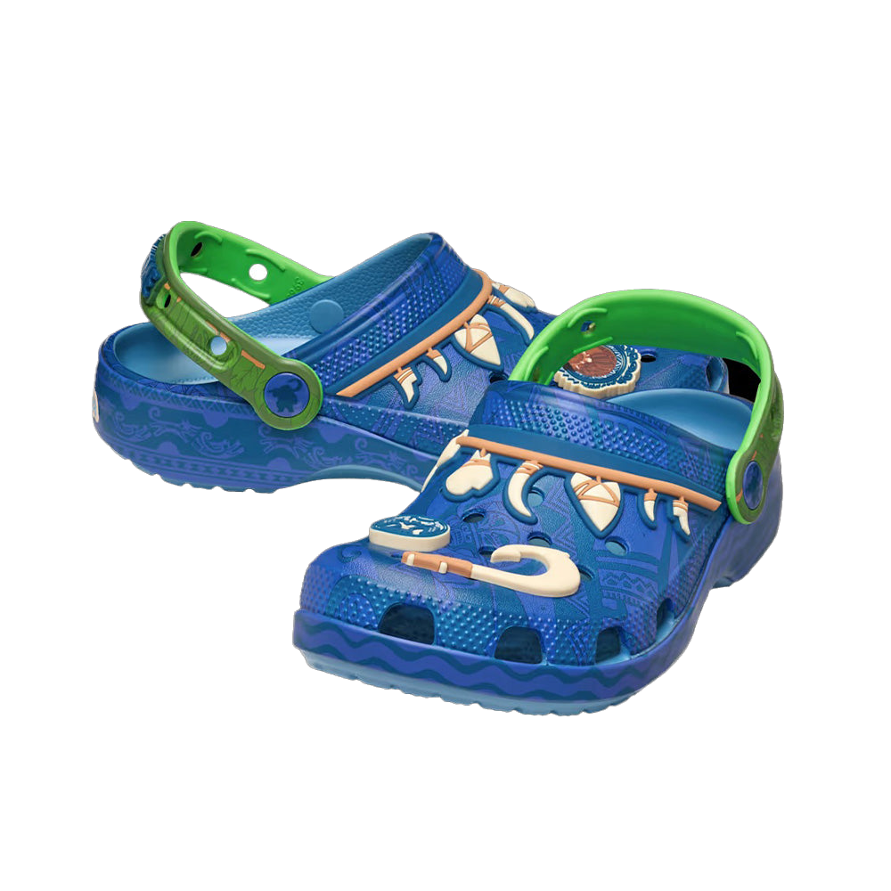 Crocs Kids' Disney Maui Classic Clog Shoes - Blue / Green