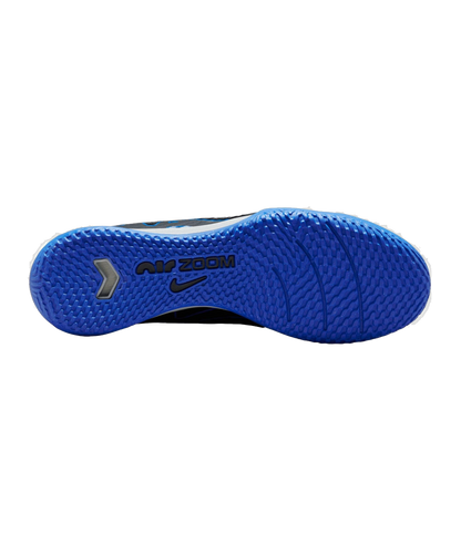 Nike Men's Zoom Mercurial Vapor 15 Academy Soccer Shoes - Black / Blue