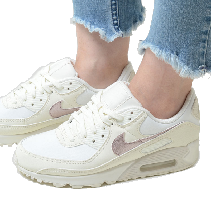 Nike Women's Air Max 90 Shoes - Sail / Pink Oxford / Phantom