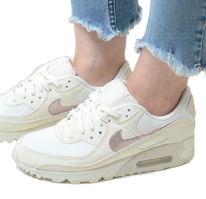 Nike Women's Air Max 90 Shoes - Sail / Pink Oxford / Phantom