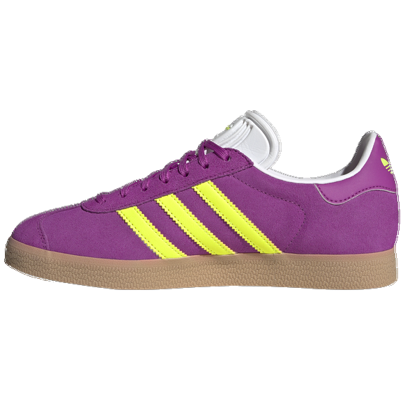 Adidas Women's Gazelle Shoes - Purple Burst / Solar Yellow / Offwhite