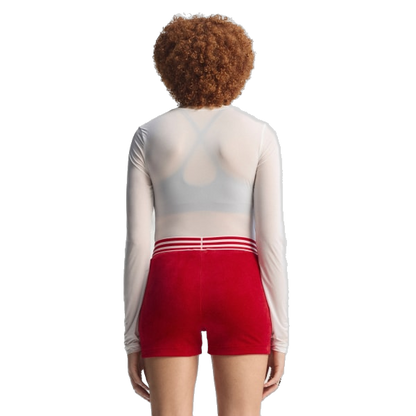 Adidas Women's Winterized Booty Shorts - Better Scarlet