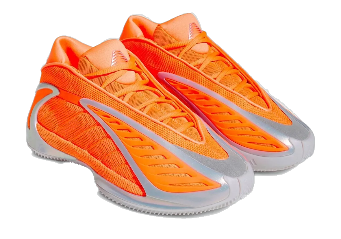 Adidas Men's Anthony Edwards 2 Shoes - Lucid Orange / Silver Metallic / Grey One