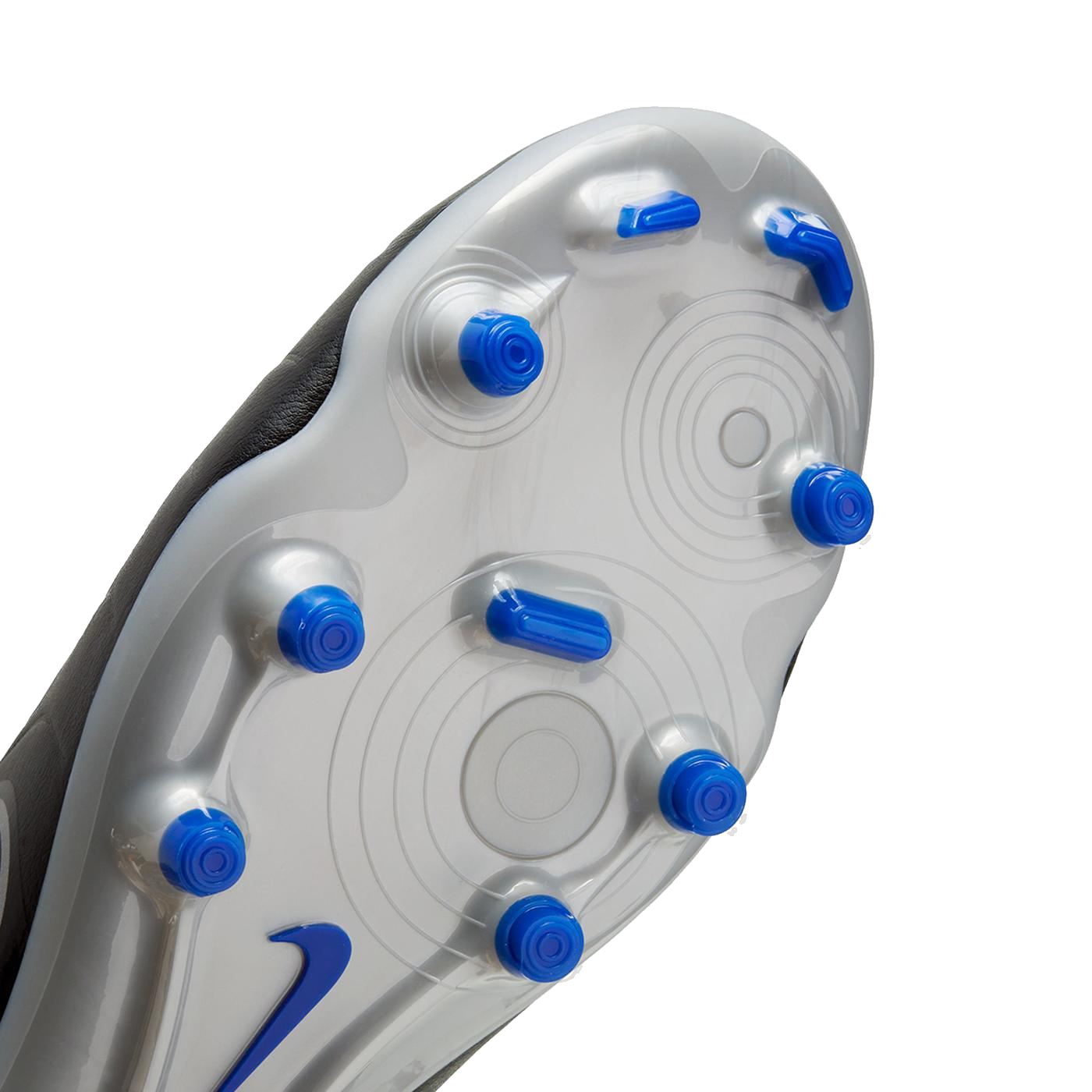 Nike Men's Tiempo Legend 10 Club Soccer Shoes - Black / Chrome / Hyper Royal