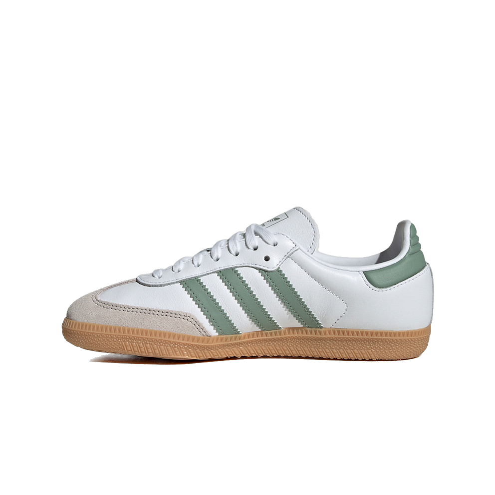 Adidas Kids' Samba Og Shoes - Cloud White / Silver / Green