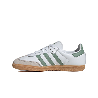 Adidas Kids' Samba Og Shoes - Cloud White / Silver / Green