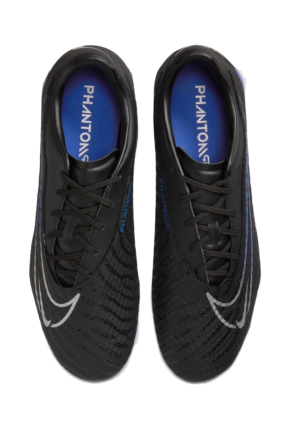 Nike Men's Phantom Gx Academy Soccer Shoes - Black / Chrome / Hyper Royal