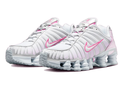 Nike Women's Shox Tl Shoes - Metallic Platinum / Pinksicle / Pink Foam / White / Flat Silver
