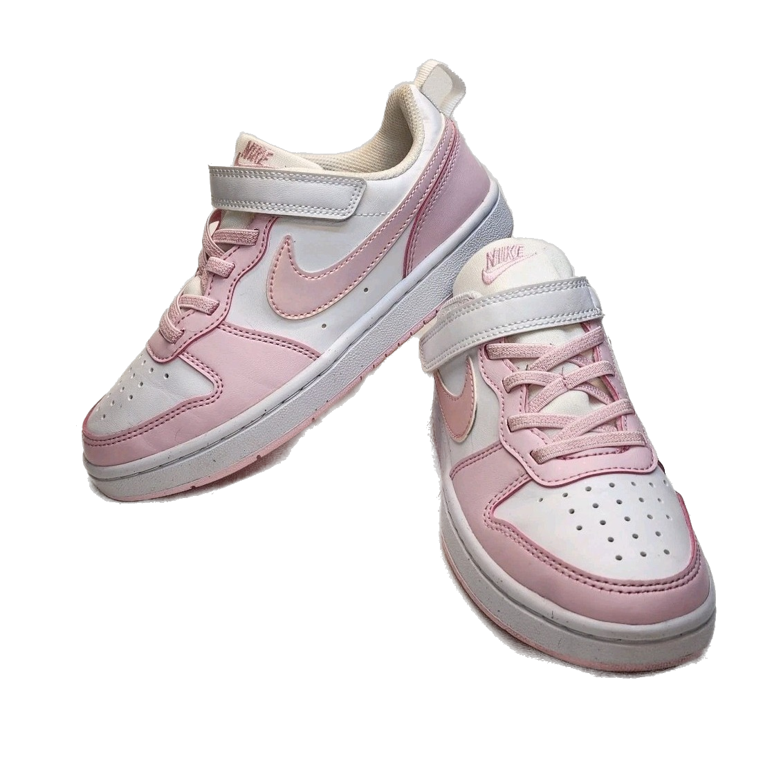 Nike Kids' Court Borough Low Recraft Shoes - White / Pink Foam