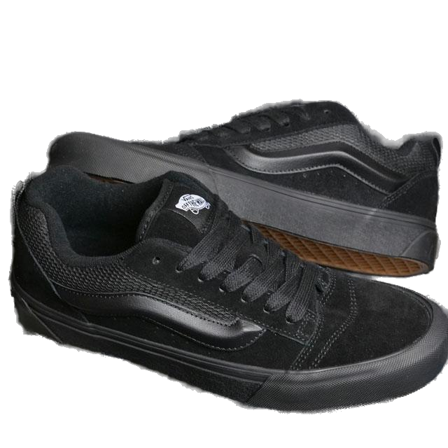 Vans Men's Knu Skool Shoes - Black / Black