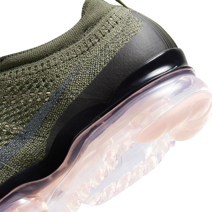 Nike Men's Air Vapormax 2023 Flyknit Shoes - Medium Olive / Pink Oxford / Black / Black