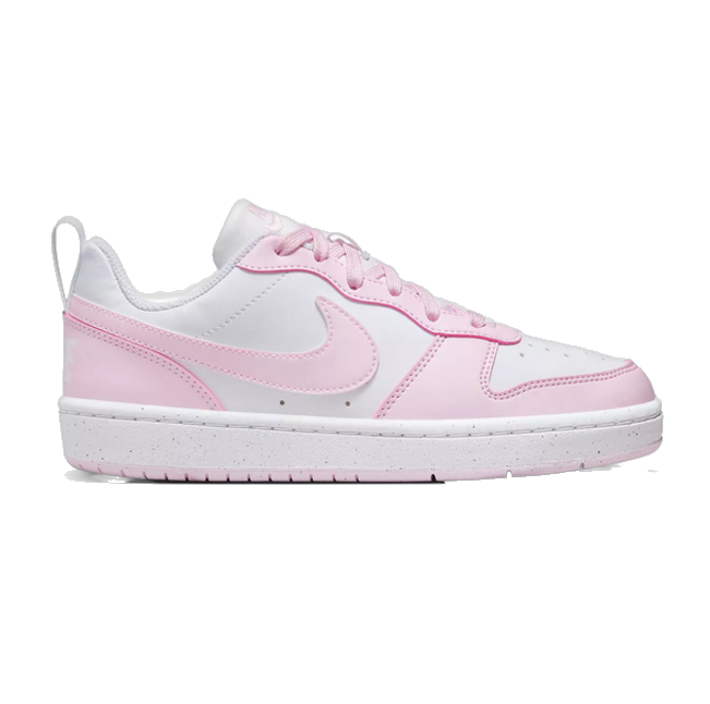 Nike Kids' Court Borough Low Recraft Shoes - Pink Foam / White