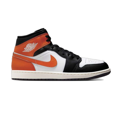 Nike Men's Jordan 1 Mid Shoes - Starfish / White / Sail / Black