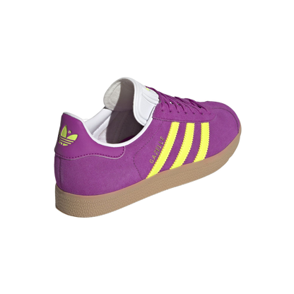 Adidas Women's Gazelle Shoes - Purple Burst / Solar Yellow / Offwhite