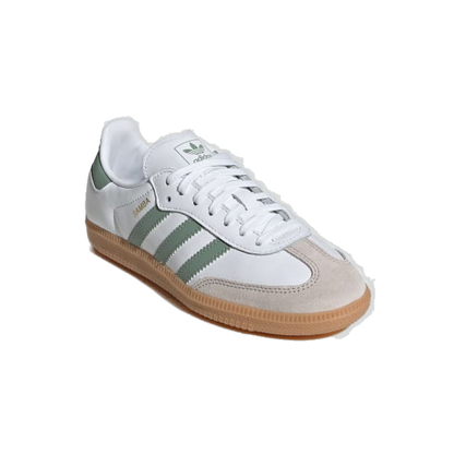 Adidas Kids' Samba Og Shoes - Cloud White / Silver / Green