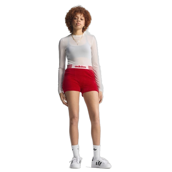 Adidas Women's Winterized Booty Shorts - Better Scarlet