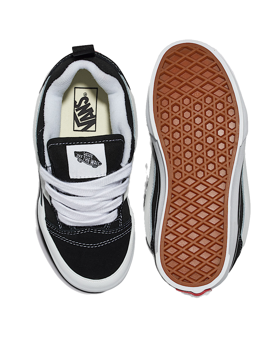 Vans Kids' Knu Skool Shoes - Black / True White