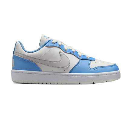 Nike Kids' Court Borough Low Recraft Shoes - Summit White / Cobalt Pulse / White / Vast Grey