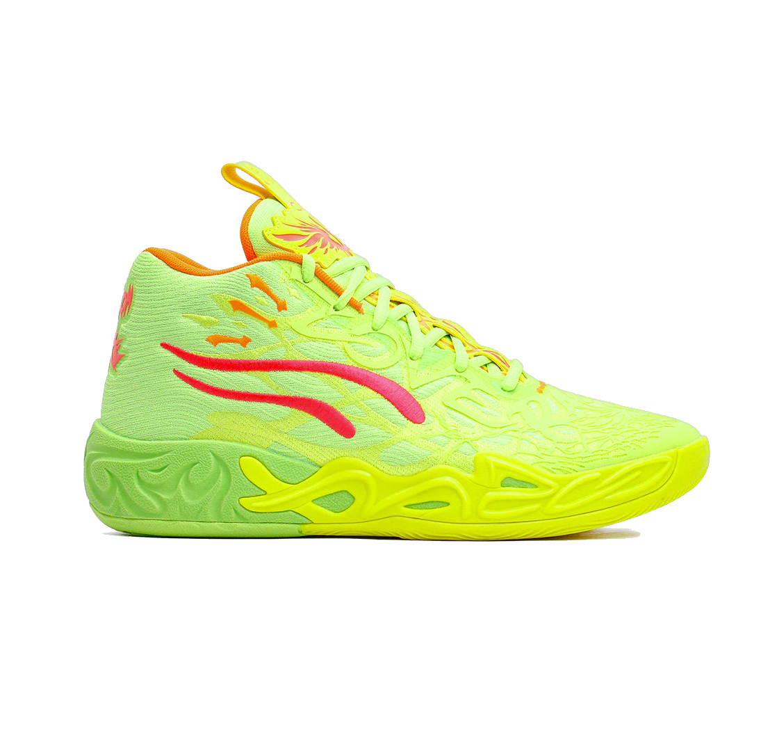 Puma Men's Mb.04 Gem Shoes - Yellow Alert / Green Glare / Pink Alert