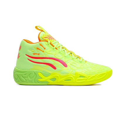 Puma Men's Mb.04 Gem Shoes - Yellow Alert / Green Glare / Pink Alert