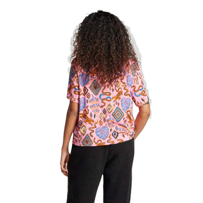Adidas Women's Adidas X Farm Rio Trefoil Tee Apparel - True Pink