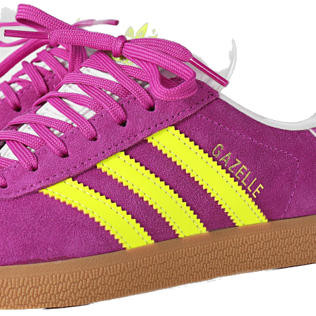 Adidas Women's Gazelle Shoes - Purple Burst / Solar Yellow / Offwhite