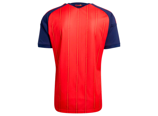 Adidas Men's Spain 26 Home Jersey - Vivid Red / Dark Blue
