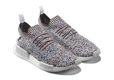 Adidas Men's Nmd R1 Shoes - Core White / Multi-Color