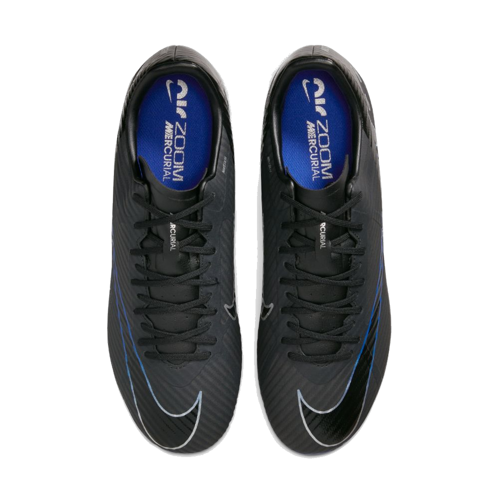 Nike Men's Mercurial Vapor 15 Academy Soccer Shoes - Black / Chrome / Hyper Royal