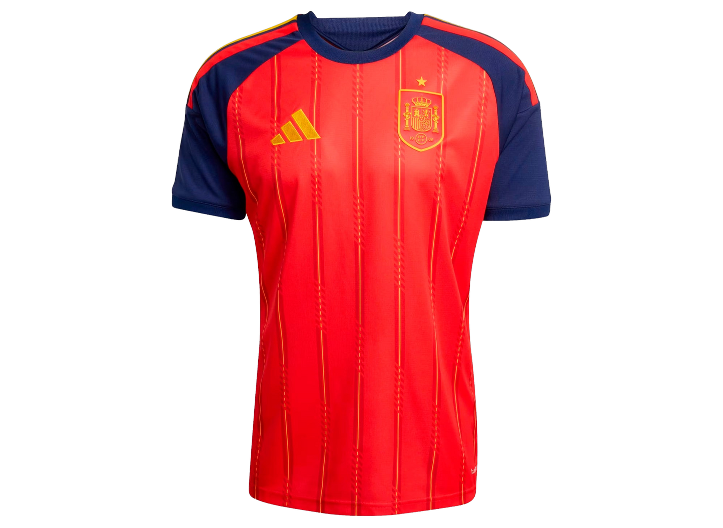 Adidas Men's Spain 26 Home Jersey - Vivid Red / Dark Blue