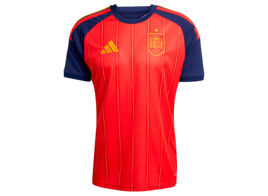 Adidas Men's Spain 26 Home Jersey - Vivid Red / Dark Blue