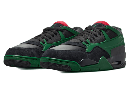 Nike Men's Air Jordan 4 Rm Shoes - Black / Gorge Green / University Red