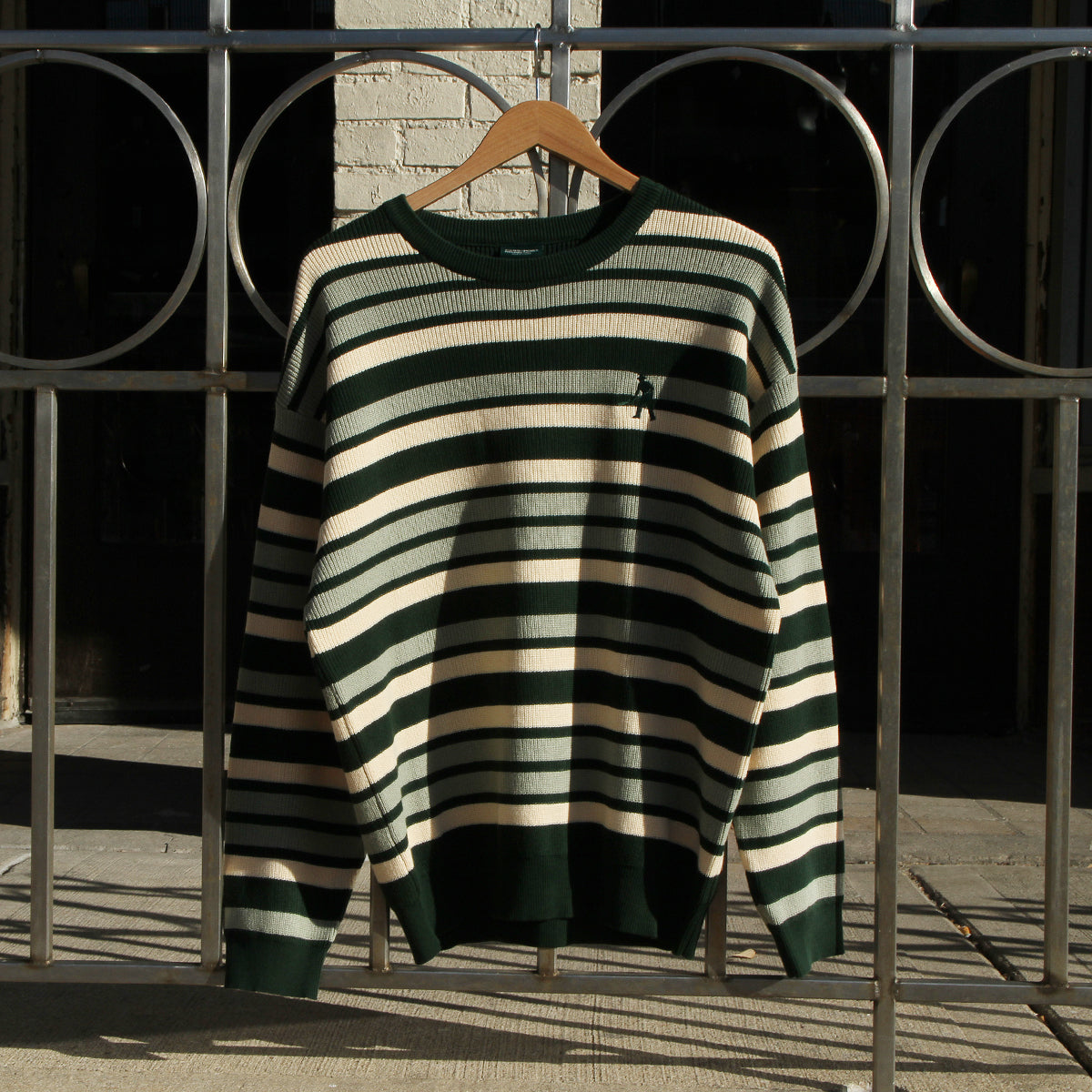 Organic Cotton Stripe Knit Sweater
