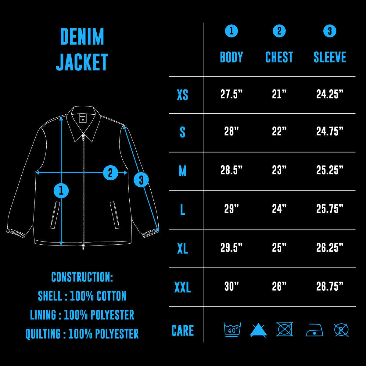 Lined Denim Work Jacket