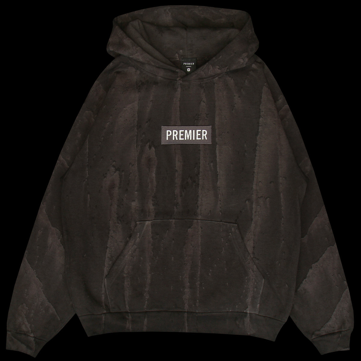 Drip Dyed Box Logo Hoodie