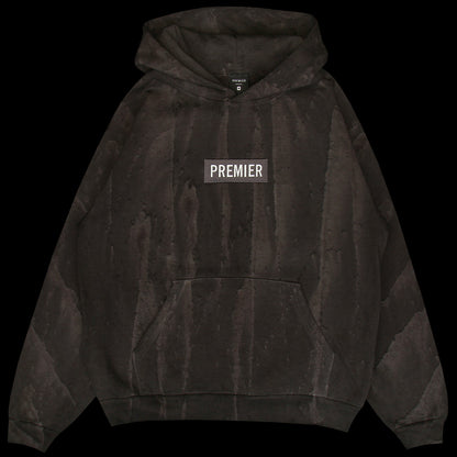 Drip Dyed Box Logo Hoodie