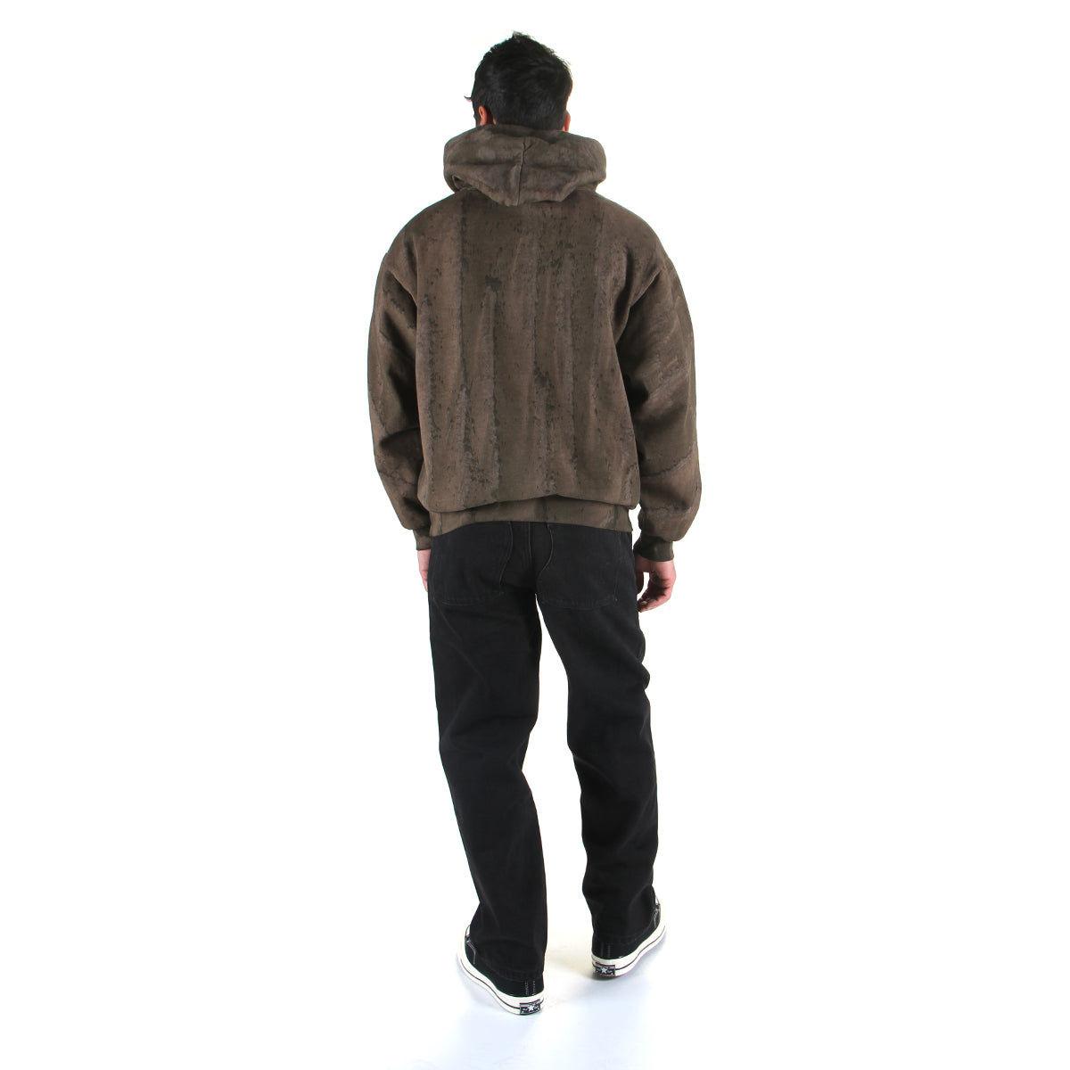 Drip Dyed Box Logo Hoodie