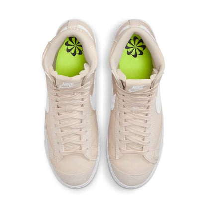 Nike Women's Blazer Mid '77 Shoes - Light Orewood Brown / Volt / Black / White