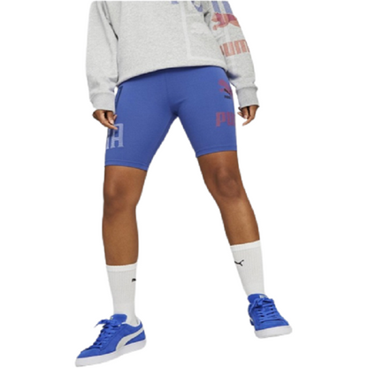 Puma Women's Classic Gen 7 Tights Shorts - Blue