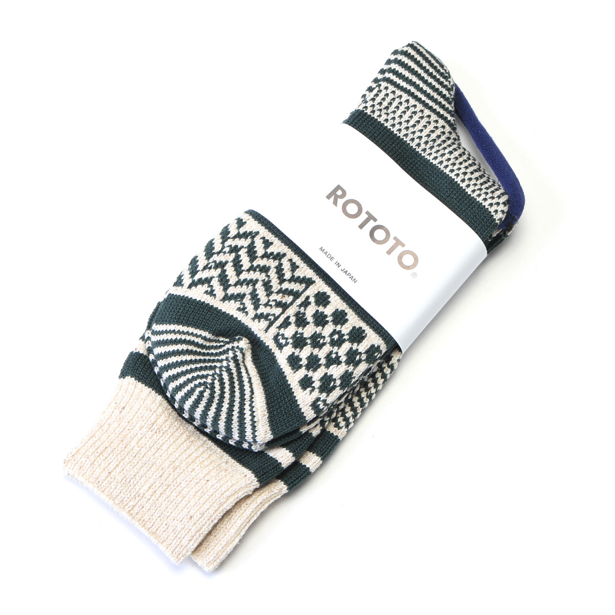 Multi Jacquard Crew Sock