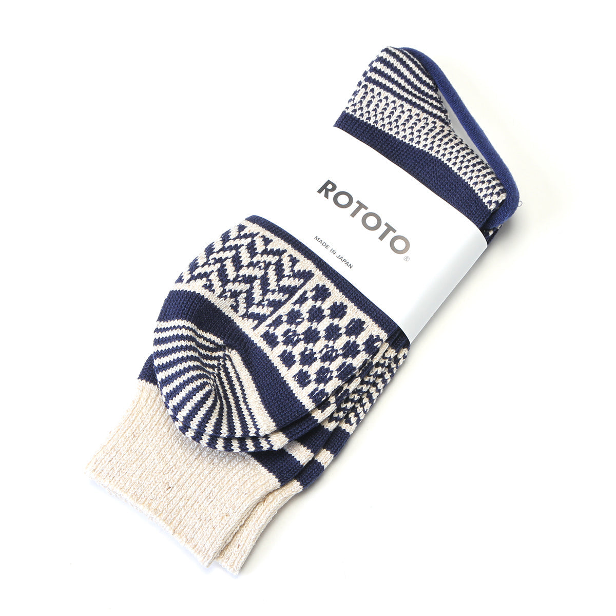 Multi Jacquard Crew Sock