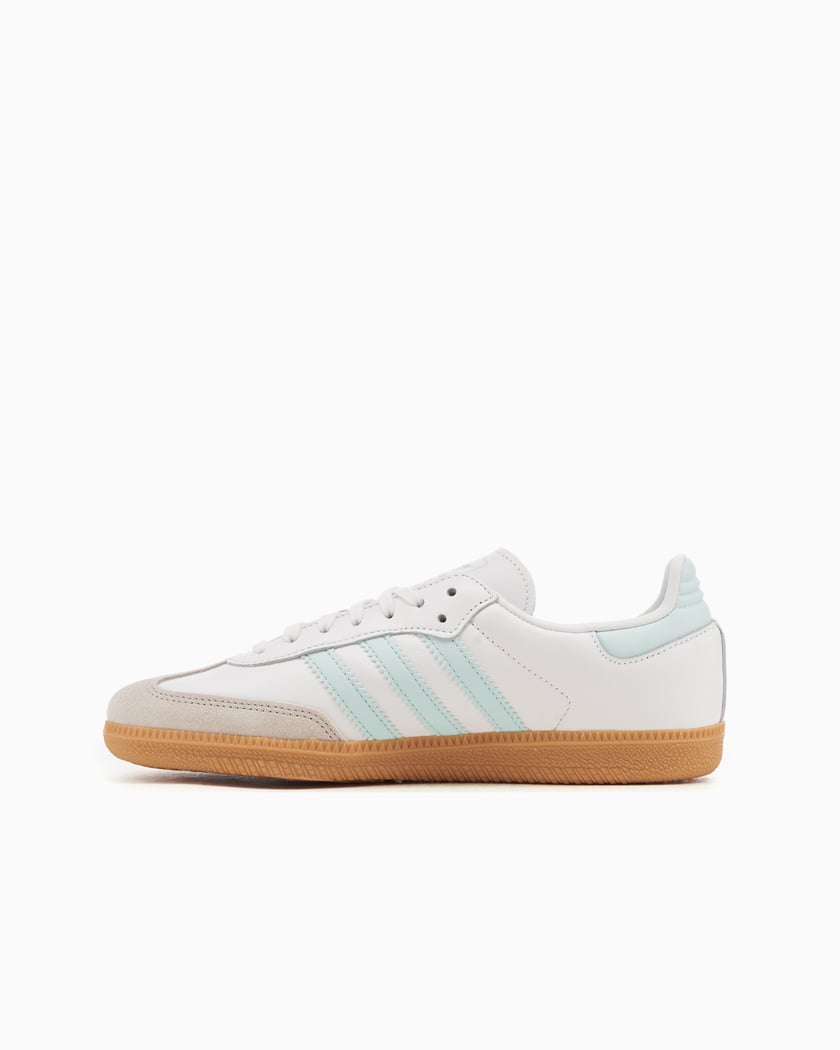 Adidas Kids' Samba Og Shoes - White / Semi Flash Aqua
