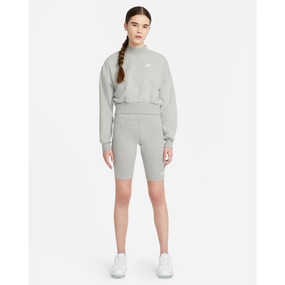 Nike Women's Sportswear Essential Shorts - Dark Grey Heather / White
