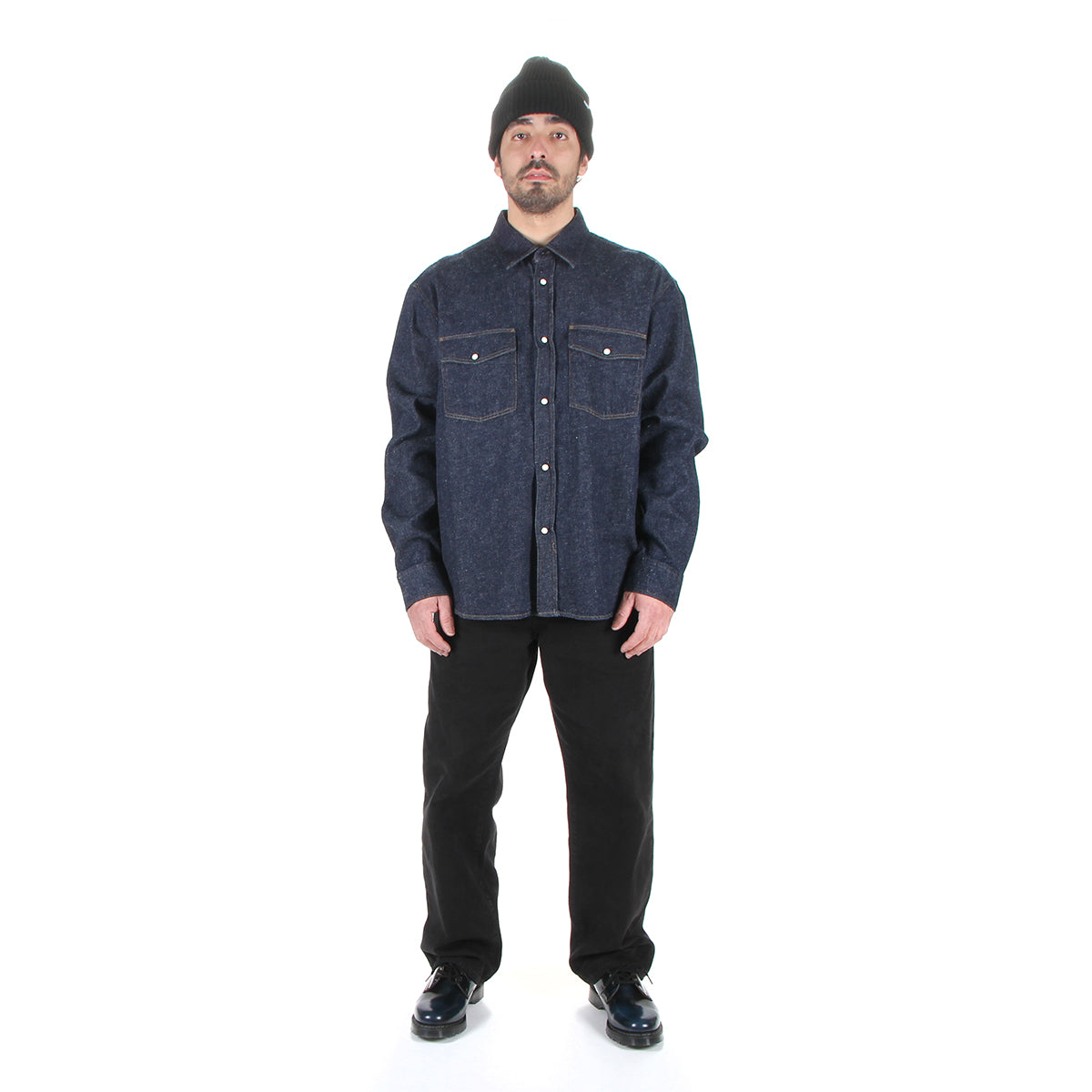 Boxy Western Denim L/S Shirt