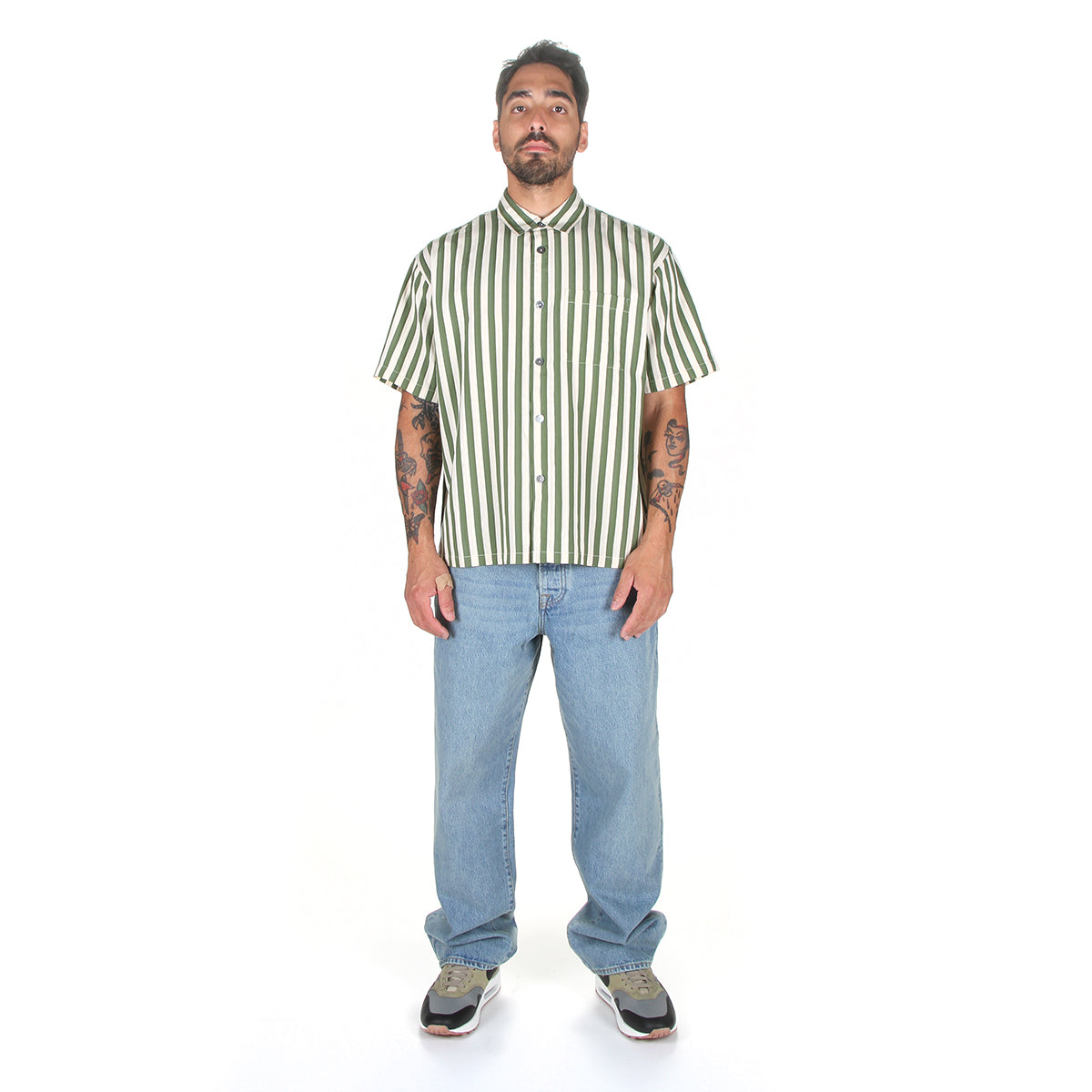 Flat Bottom Striped Shirt