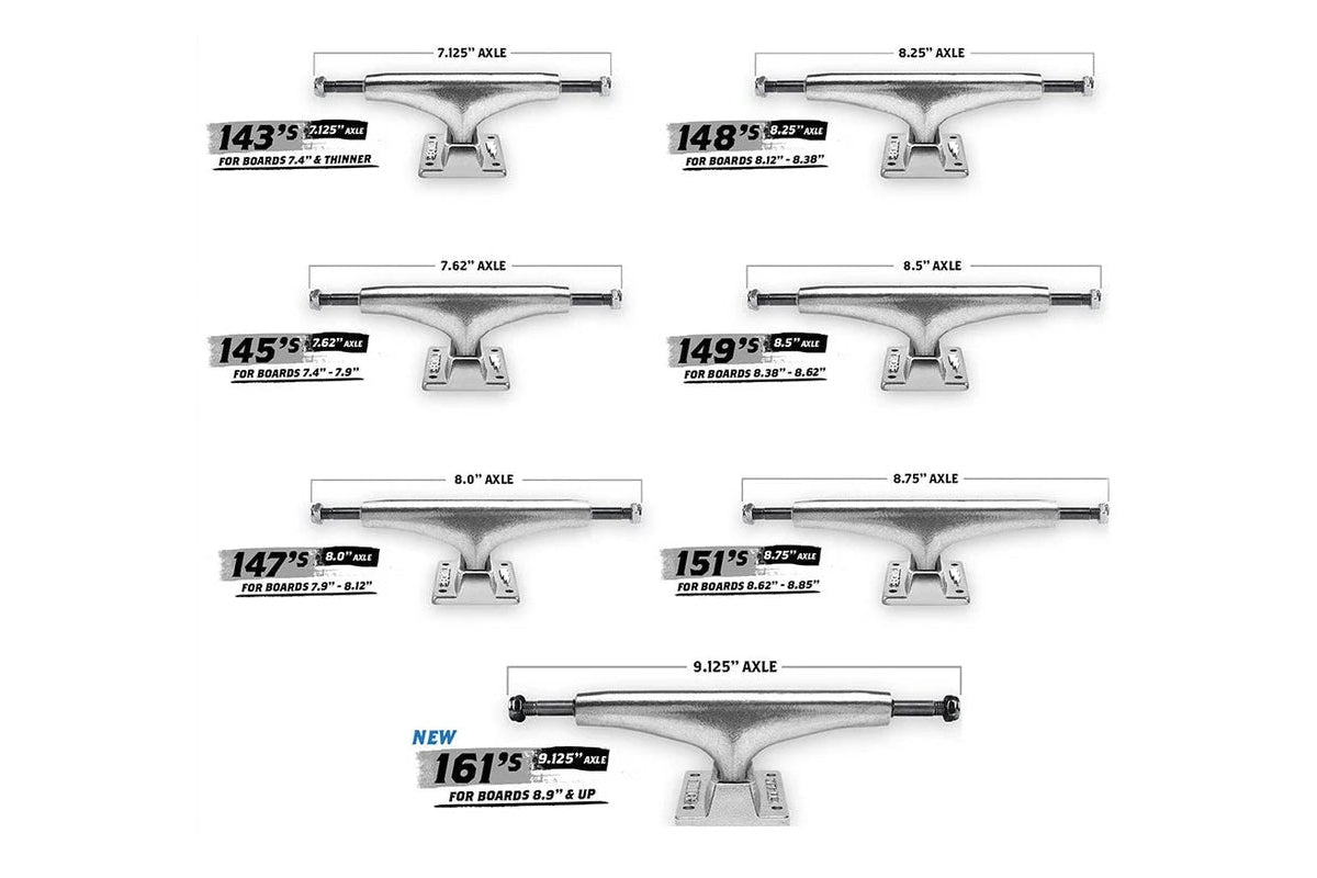 Team Inverted Polished Truck (Set of 2)