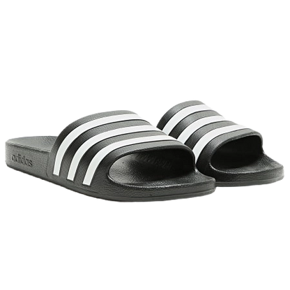 Adidas Men's Adilette Aqua Slides Shoes - Core Black / Cloud White / Core Black